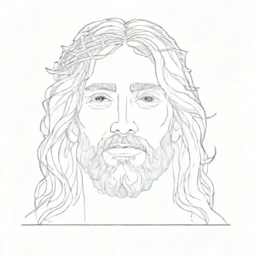 jesus tattoo design idea