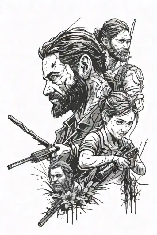 the last of us 2 tattoo design idea