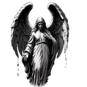 Weeping Angel tattoo design idea