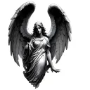 Weeping Angel tattoo design idea