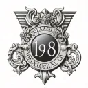 1978 Roman Numerals tattoo design idea