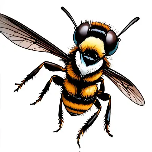 white faced hornet tattoo design idea