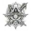 Destiny 2 Ghost tattoo design idea