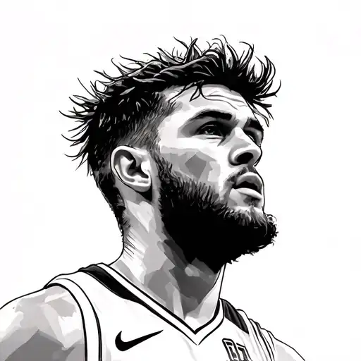 Luka Doncic tattoo design idea