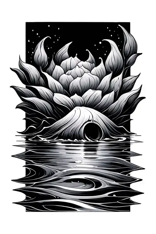 Water Ripple tattoo design idea