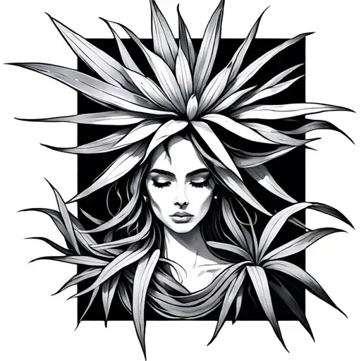 Yucca tattoo design idea