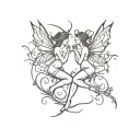 fairies tattoo design idea