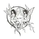 fairies tattoo design idea