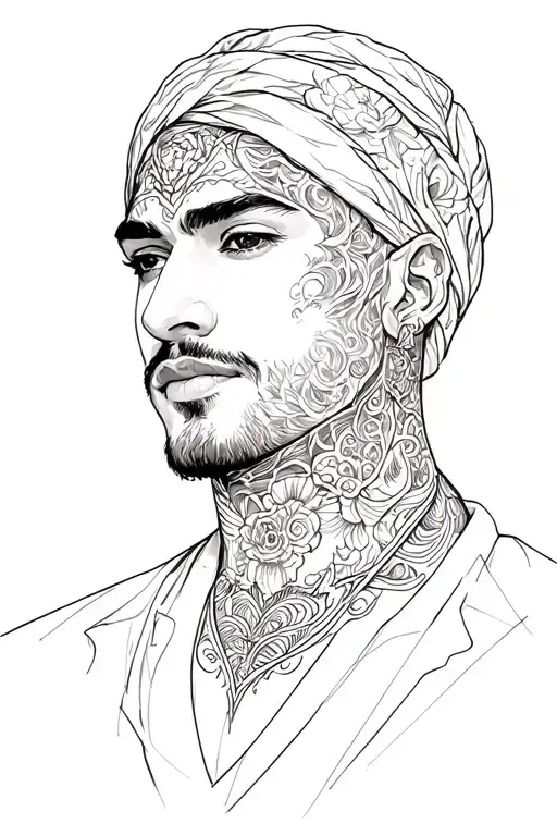 love Fati man tattoo design idea