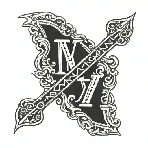 1997 in Roman numerals tattoo design idea