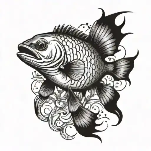 Fisher tattoo design idea