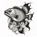 Fisher tattoo design idea