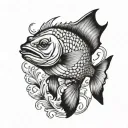 Fisher tattoo design idea