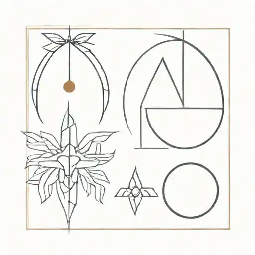 alfa and omega tattoo design idea