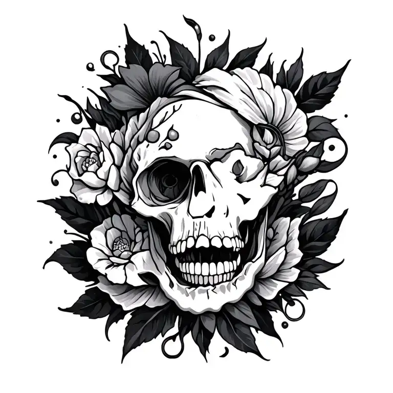 joy in chaos tattoo design idea
