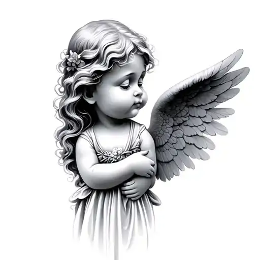 Precious Moments Angel tattoo design idea