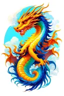 Gemini Dragon tattoo design idea