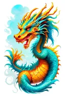 Gemini Dragon tattoo design idea