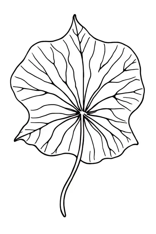 ginko leaf and strength inspired tattoo design idea