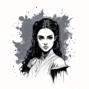 extra simple Padme tattoo design idea