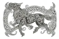 pictish art tattoo design idea