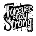 "Forever Stay Strong " semi colon minimalist tattoo design tattoo design idea