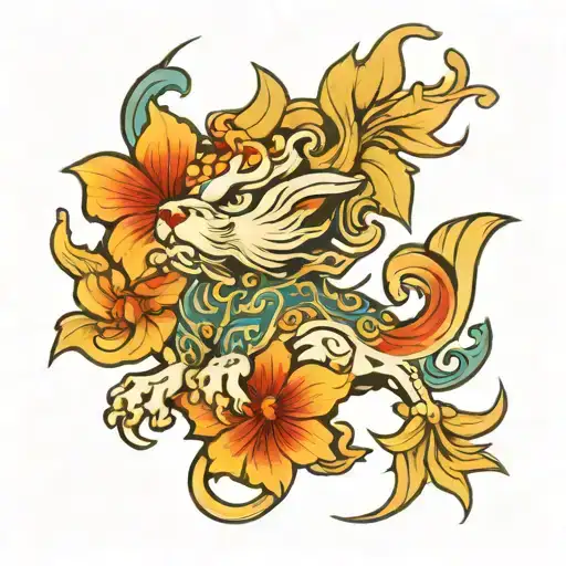 short maltese tattoo design idea