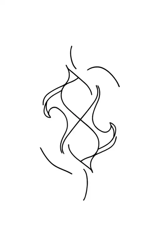 Zodiac sign Sagittarius and Capricorn as a zodiac sign tattoo design idea