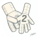 soccer goalkeeper glove tattoo design idea