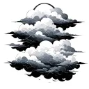 akatsuki cloud patterns tattoo design idea