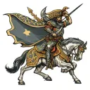 Spanish conquistador crusader tattoo design idea