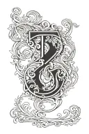 Letter S but in a hidden way The design should emphasize tattoo design idea