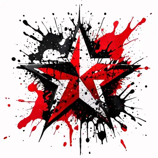 chaos star tattoo design idea