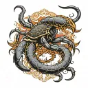 anvil scorpion tattoo design idea