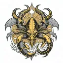 anvil scorpion tattoo design idea