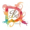 name overlapping letters Bailey written tattoo design idea