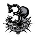 3 Percenter tattoo design idea