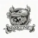 martinez name tattoo design idea