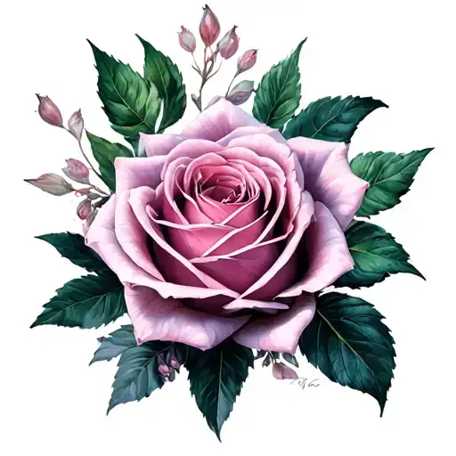 Rosy Hazel Jade tattoo design idea