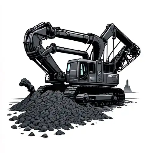 coal mine tattoo design idea