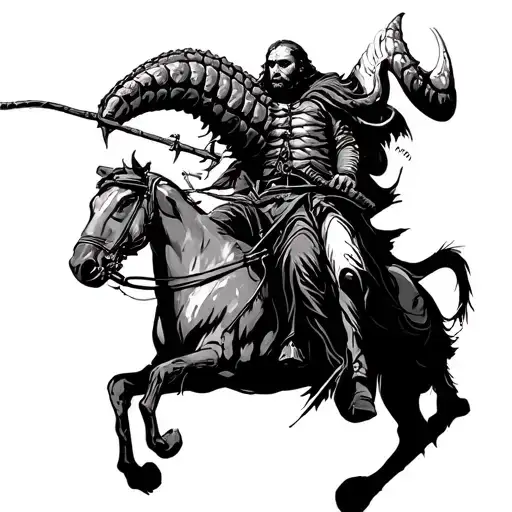 Frank Herbert dune worm fremen riding tattoo design idea