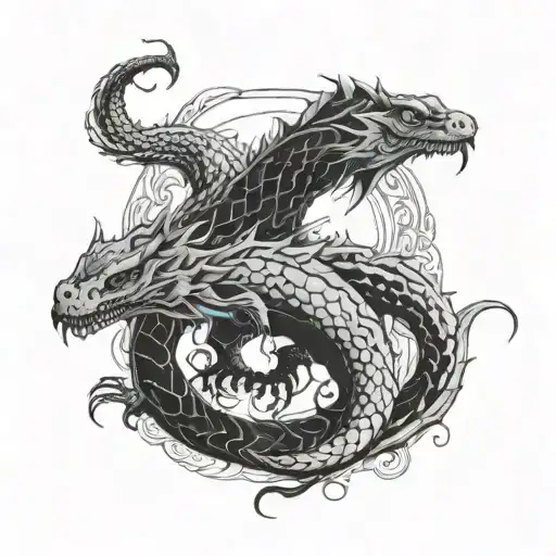 Basilisk tattoo design idea