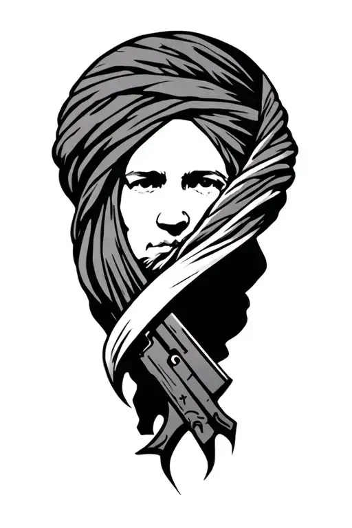 Afghanistan war memorials intertwined tattoo design idea