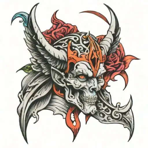 last tear of lucifer tattoo design idea
