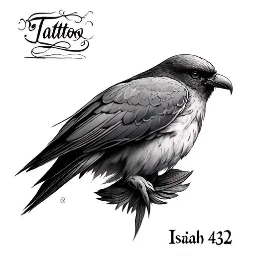 Isaiah 43 2 tattoo design idea