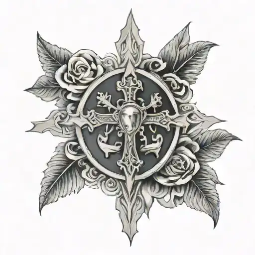 catholic tattoo design idea