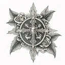 catholic tattoo design idea