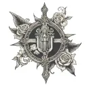 catholic tattoo design idea