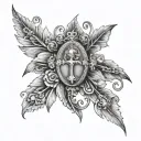 catholic tattoo design idea