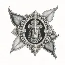 catholic tattoo design idea